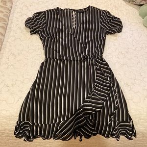 A black and white romper